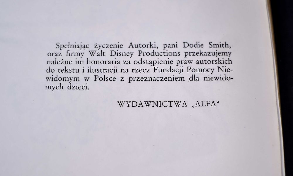 Książka # 101 dalmatyńczyków, Dodie Smith Alfa