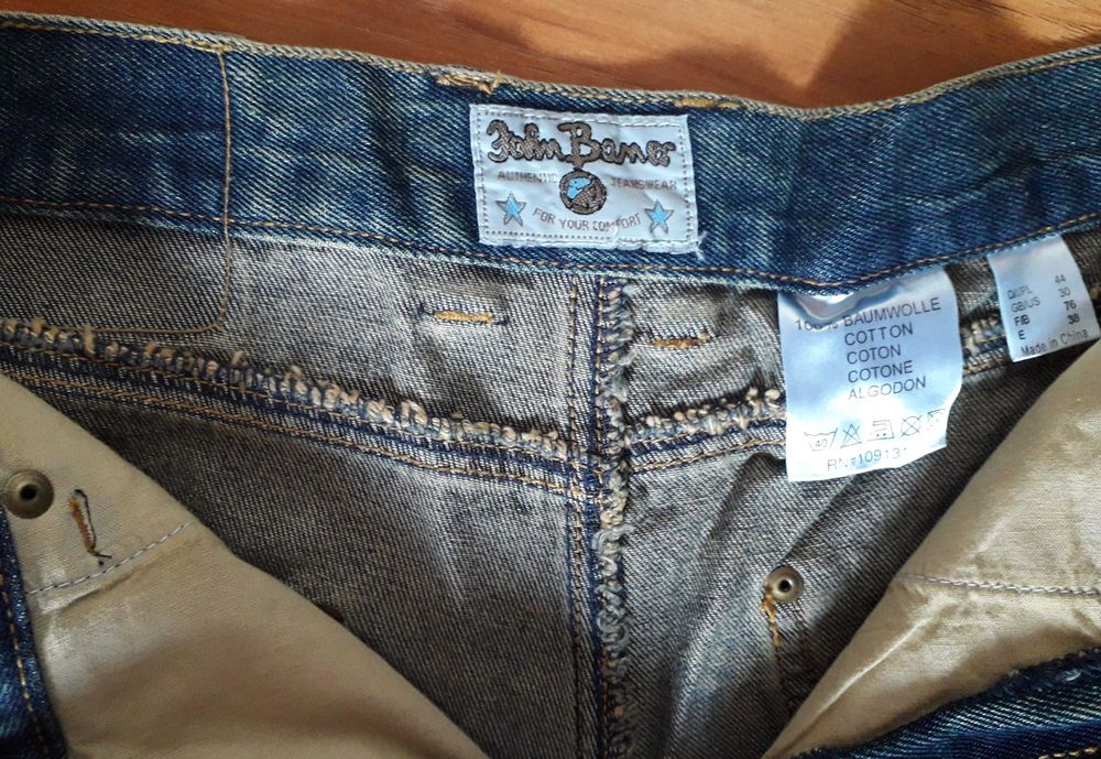 męskie spodnie dżinsowe jeans S / 44 /W27 dżinsy bootcut dzwony ½ ceny