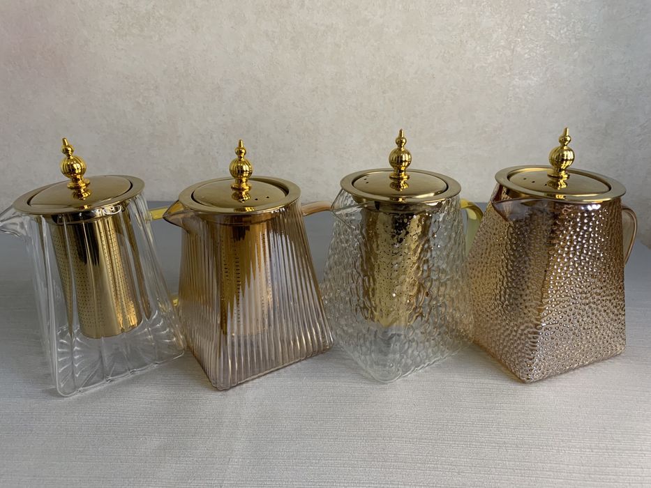 Заварник, Чайник скляний заварювальний з металевим фільтром, Чайник