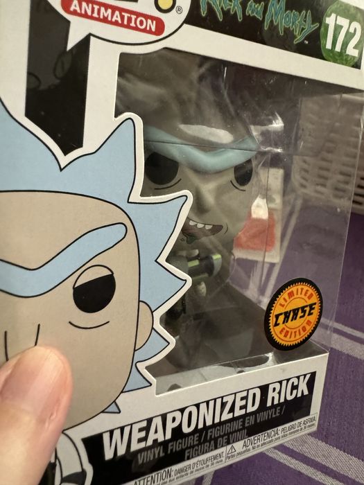 Boneco de vinil Funko Pop animação  Rick 172 chase limited edition