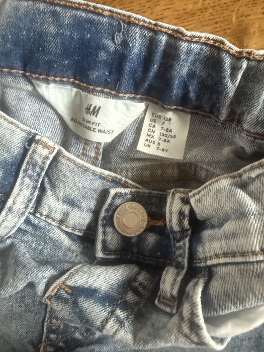 Spodnie jeansowe slim HM 128