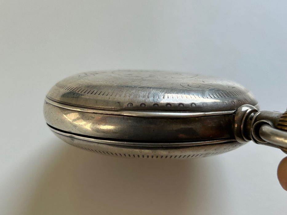 Zegarek kieszonkowy Waltham Srebrny Bardzo duży , super stan !! Unikat