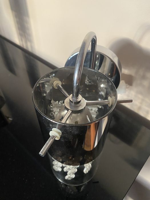 Lampa pojedyncza z kryształkami