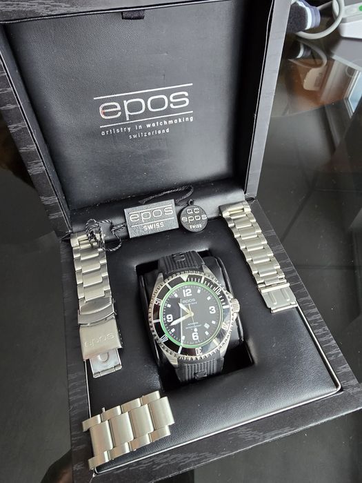 Чоловічий годинник Epos,Швейцарія ,оригінал,200м . Механіка автопідзав