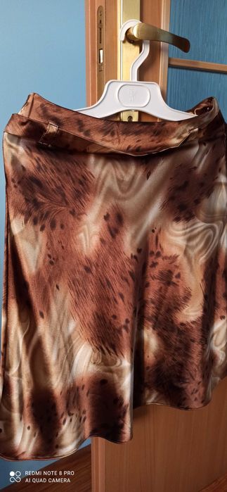 Spódnica  biała brąz 38 40 42