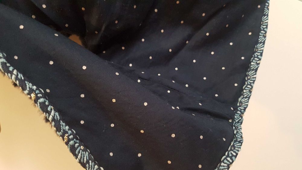 Colete pêlo com capuz azul Kiabi