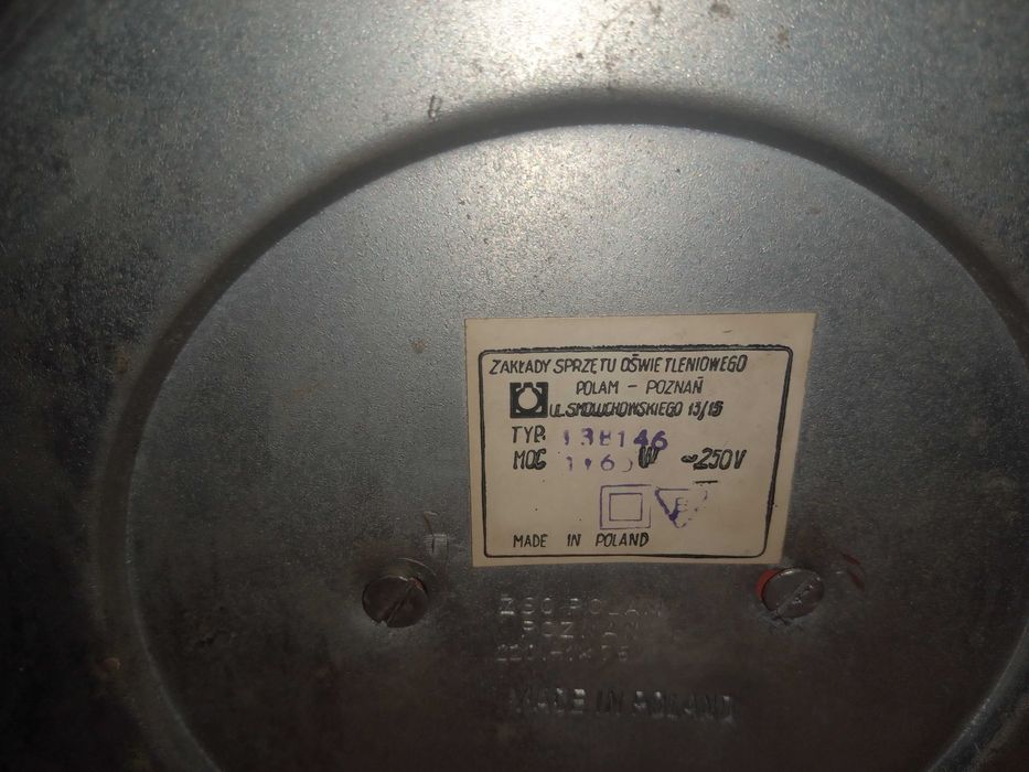 Lampka biurkowa Polam Poznań lata 60 PRL