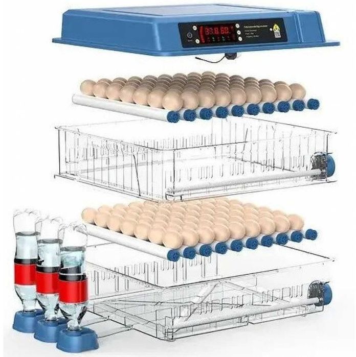 Автоматичний інкубатор 12/220В, автоповорот, блекаут 70/130/200/300 яє