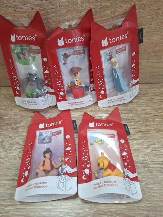 Zestaw 5 interaktywnych figurek Disney ,tonies Toniebox,