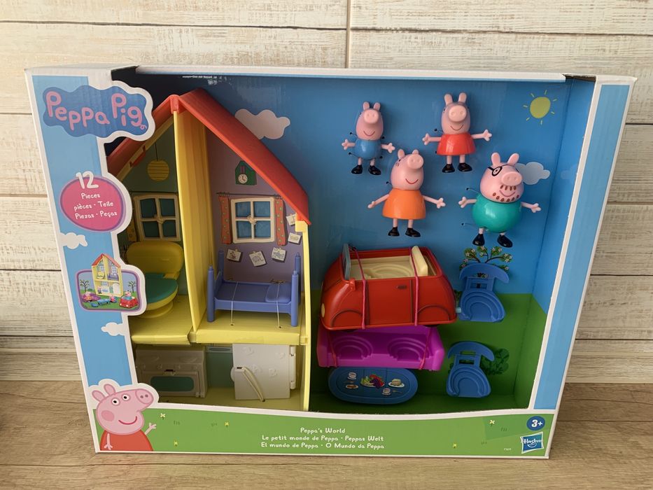 Свинка Пеппа з Машинкою Peppa Pig Peppa Hasbro будиночок будинок house