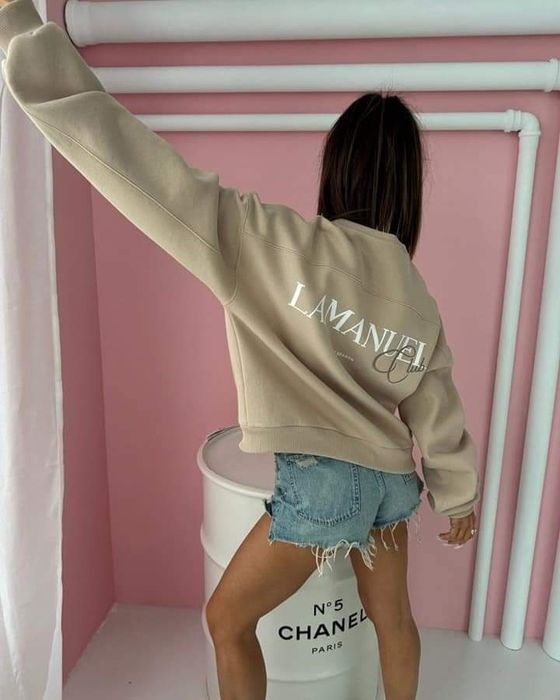 Bluza LaManuel Club Uni beżowa