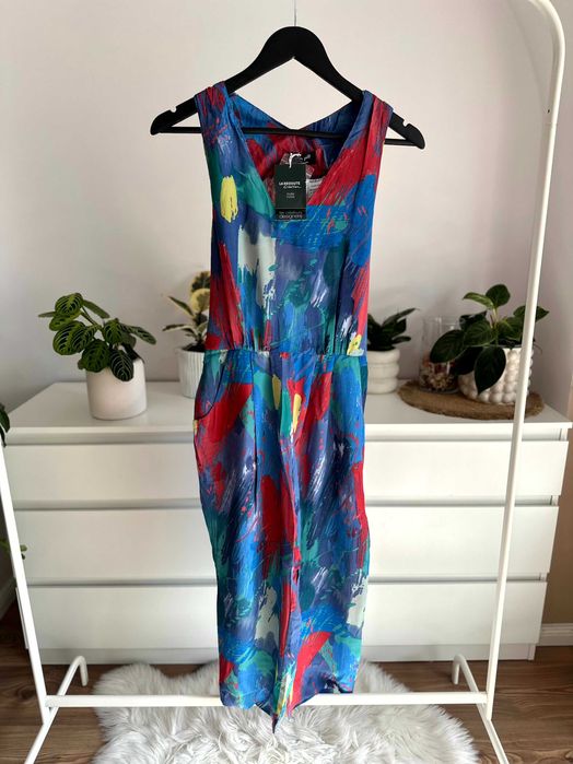 Kombinezon letni damski z 38 z jedwabiu bez rękawów CATHY PILL KOG001