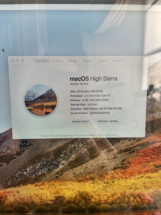 iMac (21.5-inch, Mid 2011)