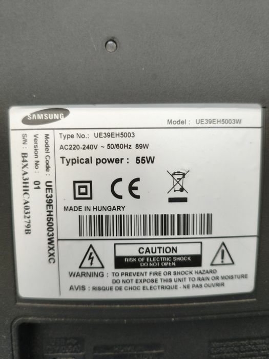 TV Samsung 39" UE39EH5003 em estado excelente