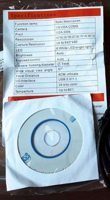 Endoscope, camera, USB, 10-meter flexible cable64552490897027122