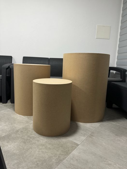 Painéis e cilindros para decoração de festas