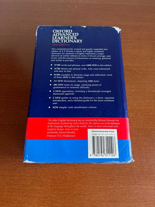 Oxford Advanced Learner’s Dictionary