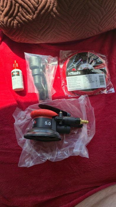 NTools AS 15050 szlifierka pneumatyczna nowa skok 5mm