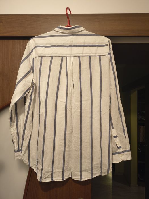 Bawełniana koszula w paski h&m xl 42
