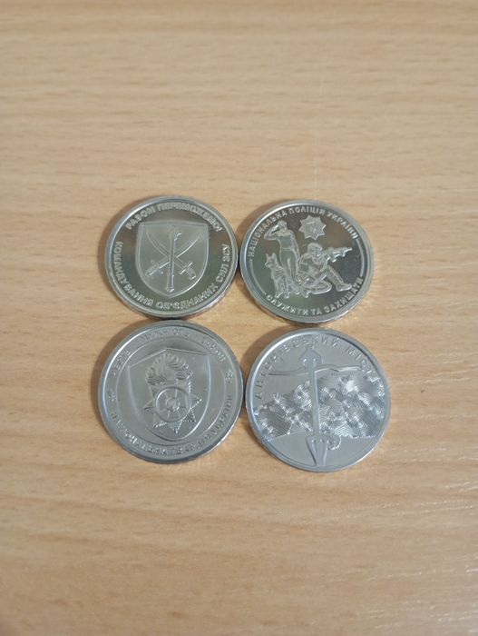 Колекційні монети 10 грн 4 шт