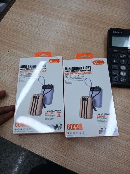 Power Bank com carregador  VIKING 6000mAh Mini Brigh