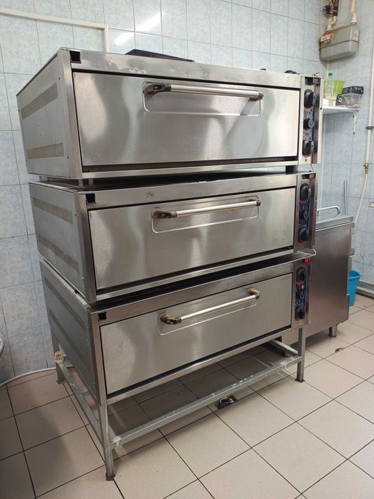 Електропіч подова трьохсекційна, шафа пекарська, ШПЄ