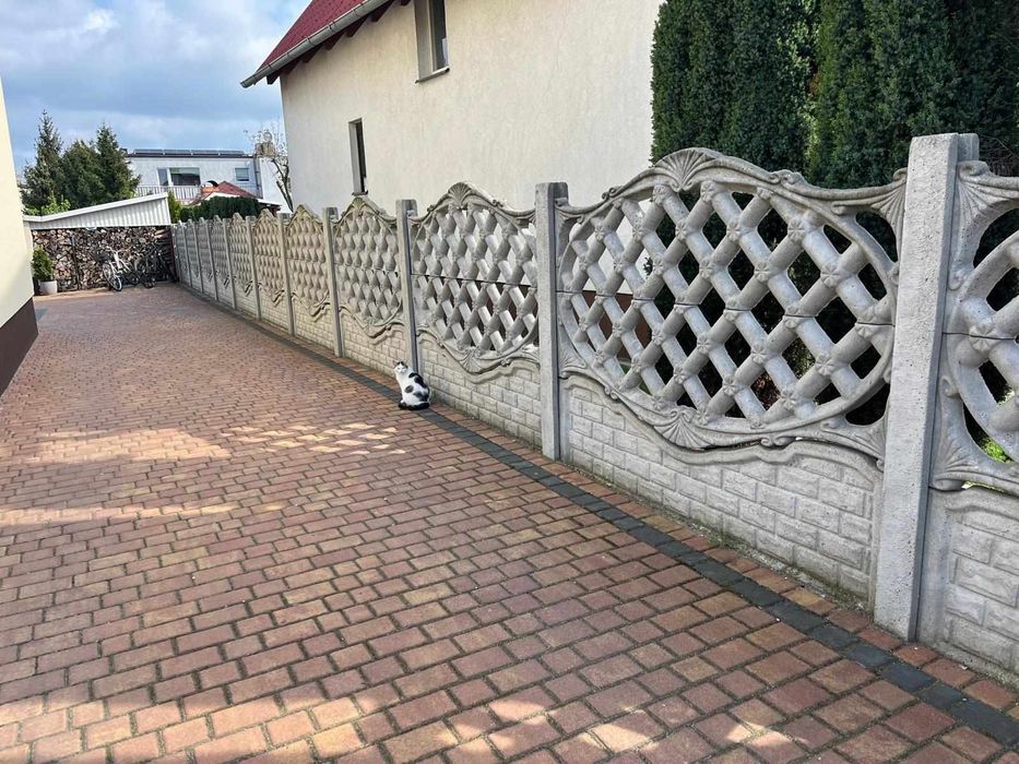 Ogrodzenia betonowe, płyty, słupki, podmurówki