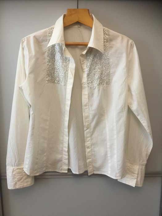 Классическая белая рубашка блузка Scenario (CША) 100% коттон