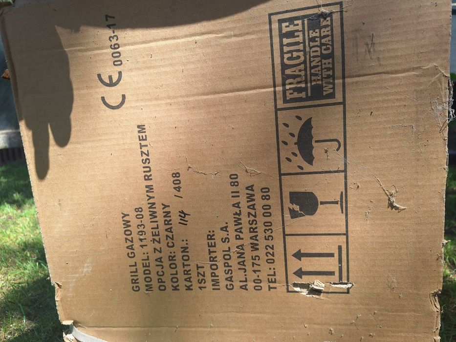 Grill gazowy z zeliwnym rusztem NOWY