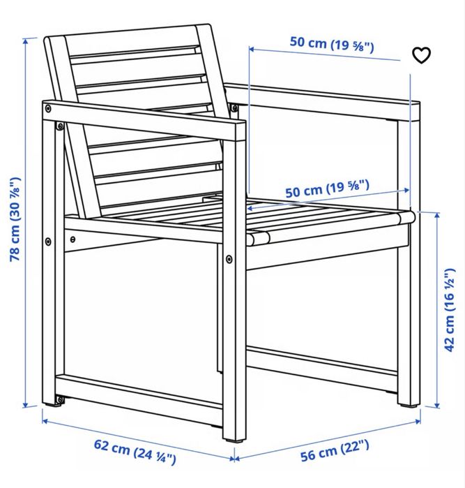 2 cadeiras de exterior