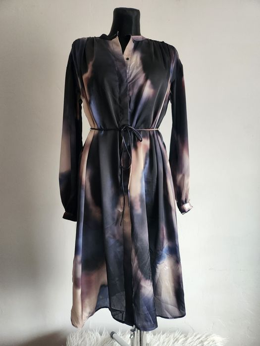 Oversizowa sukienka wiązana H&M r.S