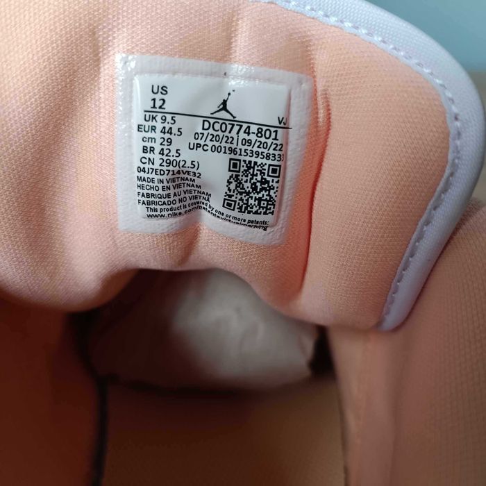 WMNS Air Jordan 1 Low r. 44,5 (29 cm) Sunset Haze/Bright Citrus