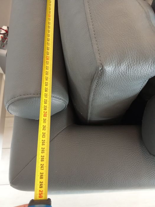 Sofá 5 lugares cinzento antracite