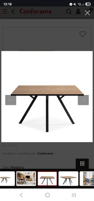 Mesa de Jantar 136x136