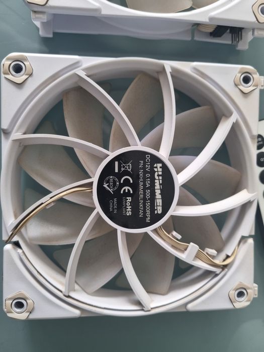 Ventoinha 120mm Nox Easy Link White ARGB 4 Pinos PWM Branca