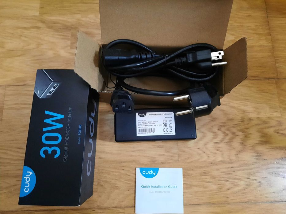 Cudy POE200 - PoE Injector (30 W, Gigabit PoE+)64738600139650120