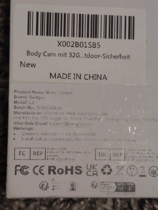 Mini kamera nasobna  Body Cam L9 (32GB)