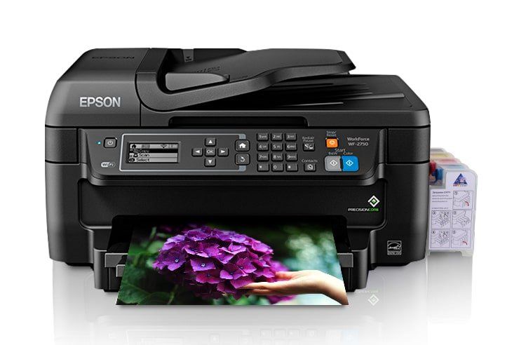 Продам МФУ "Epson WorkForce WF-2750" с бесперебойкой СНПЧ - 9000 грн.
