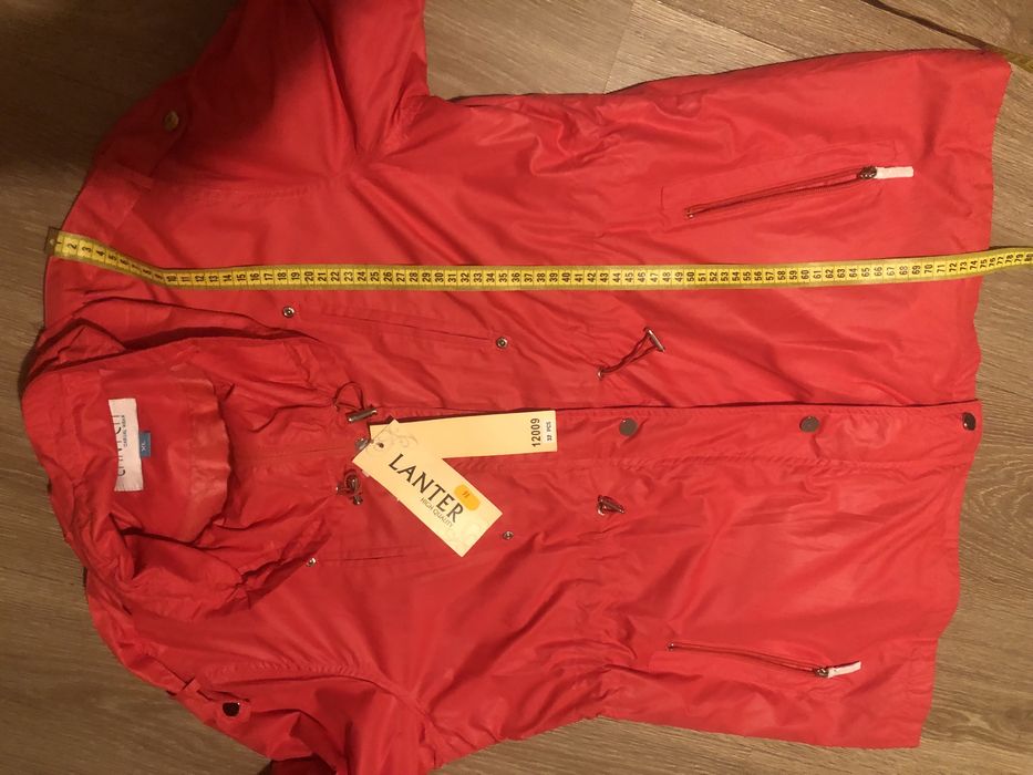 Kurtka nowa / czerwona/szara/xl /L