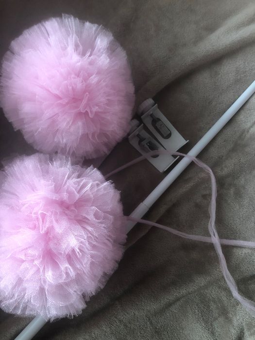 Балдахін на ліжечко рожевий