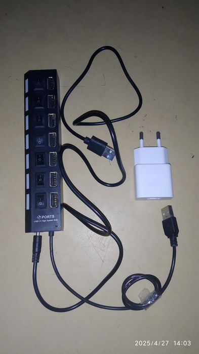 Usb 2.0 Hub, хаб Bravis концентратор на 7 портів