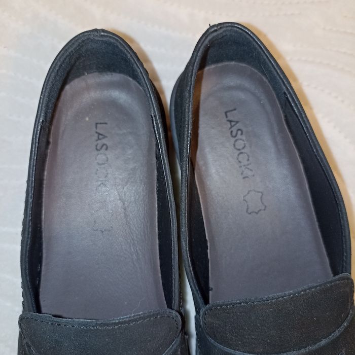Czarne Loafersy Mokasyny Półbuty Lasocki Puszan Wi23-Puszan-19 38
