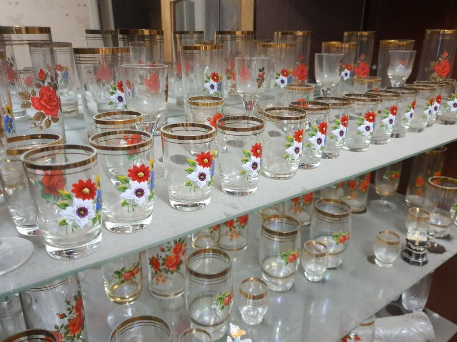 Стопки стаканы хрусталь сервиз