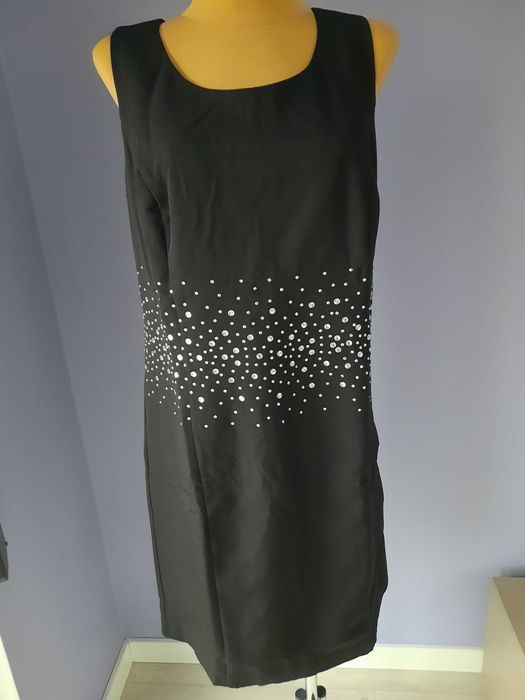 Sukienka wieczorowa z cykinami rozmiar 46