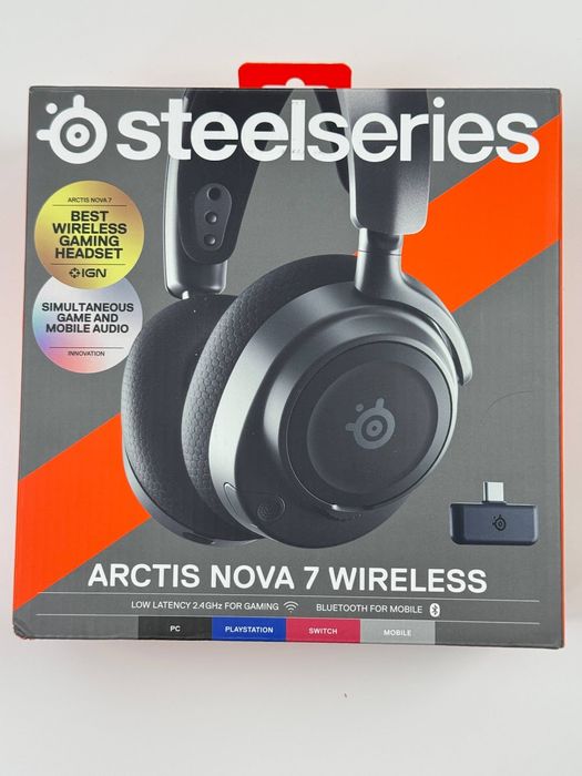 Słuchawki bezprzewodowe SteelSeries Arctis Nova 7 Wireless Black