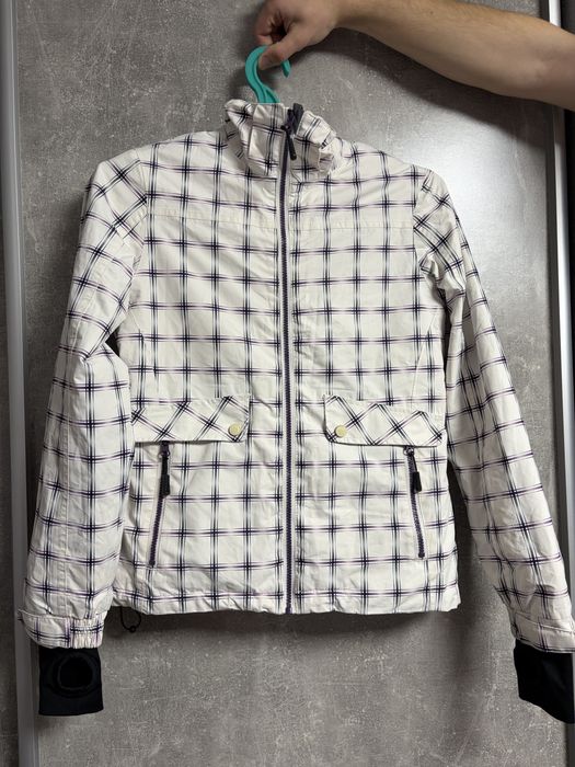 Лижна жіноча біла куртка