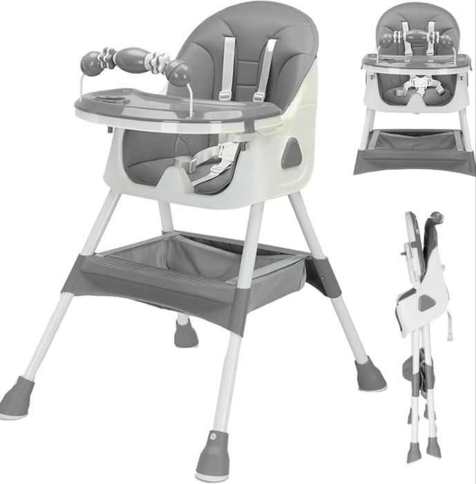 Krzesełko do karmienia UBRAVOO 3 w 1, składane, przenośne