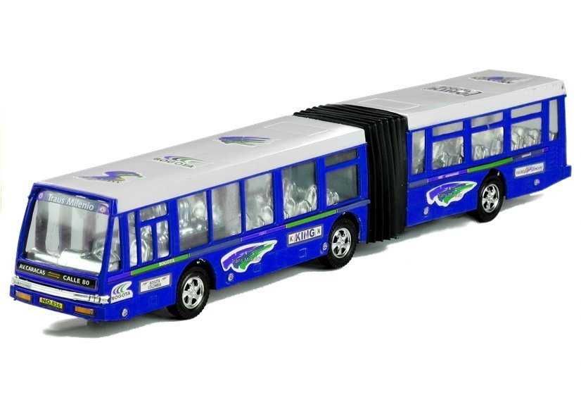 Duży Autobus przegubowy z napędem 41,5 cm 3719 niebieski