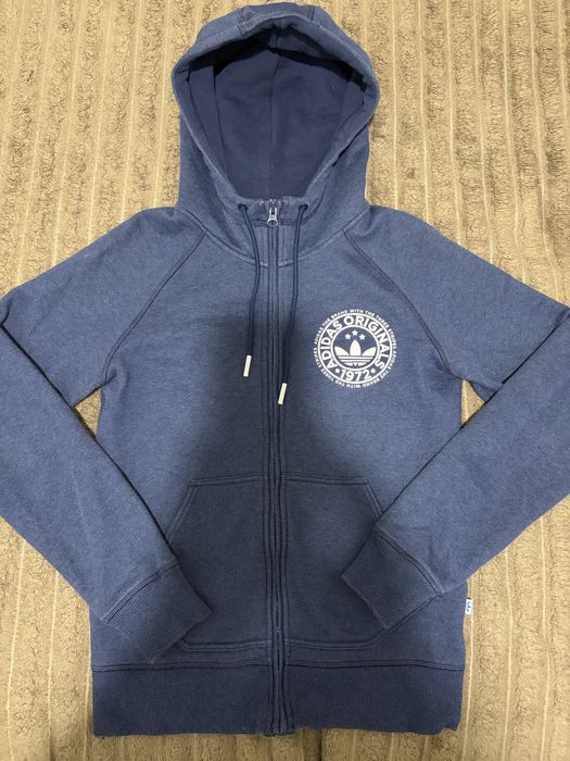 Зіп-худі Adidas р.164 / L / 11-12-13 синій меланж