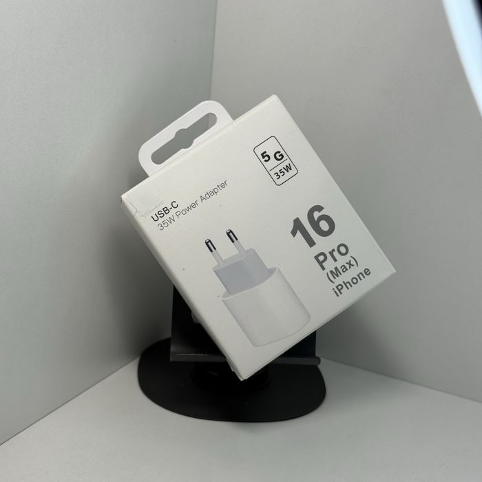 Быстрая зарядка айфон 35W. Блочок зарядка 16 pro max